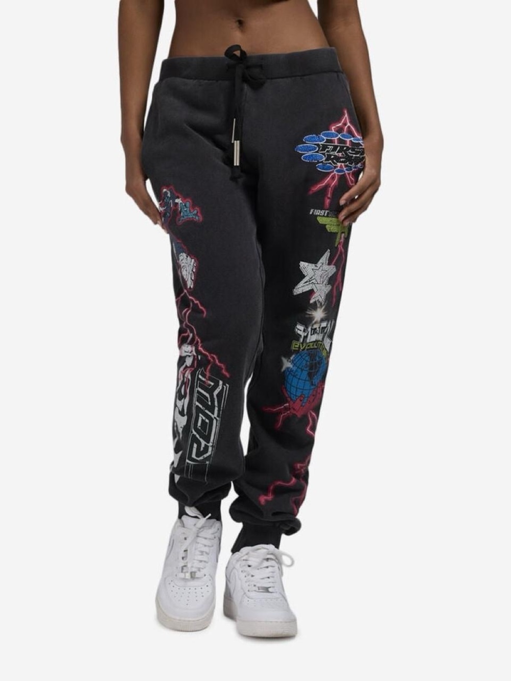 First Row Evolution Jogger Sweatpants with Neon Accents